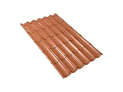 Weckman Pfannenblech Typ 2 Ziegelrot 2.200 mm x 1.140 mm x 0,5 mm