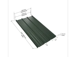 Weckman Trapezblech W45 2.600 mm x 1.069 mm x 0,5 mm Nadelgrün