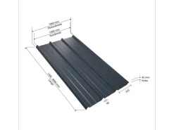 Weckman Trapezblech W45 Antikondensvlies 2.750 mm x 1.069 mm x 0,5 mm Anthrazit