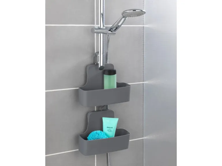 Wenko Duschcaddy Barcelona Anthrazit Kunststoff (TPE) 26 x 24 x 9 cm Anthrazit