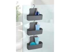 Wenko Duschcaddy Barcelona Anthrazit Kunststoff (TPE) 26 x 24 x 9 cm Anthrazit