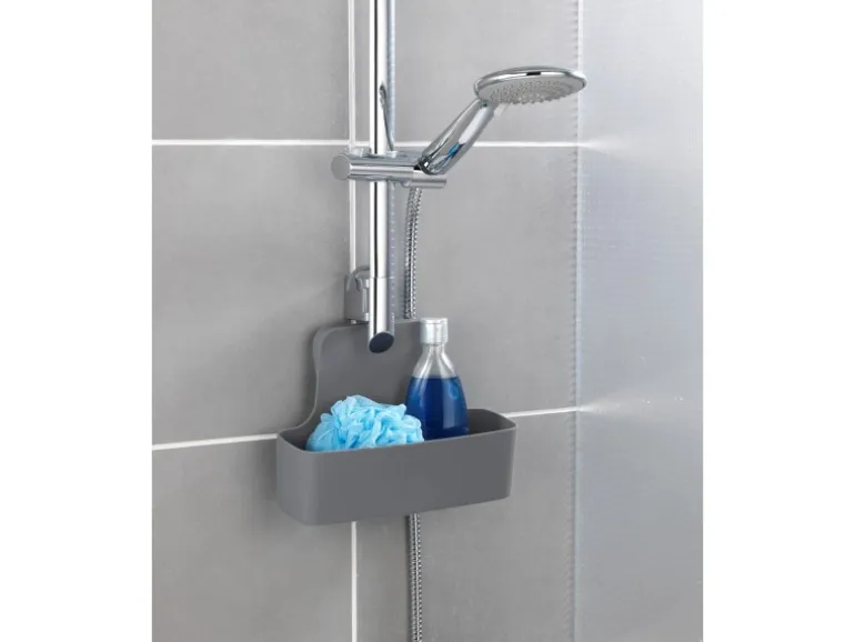 Wenko Duschcaddy Barcelona Anthrazit Kunststoff (TPE) 26 x 24 x 9 cm Anthrazit
