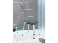 Wenko Duschhocker Secura Premium Anthrazit höhenverstellbar