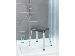 Wenko Duschhocker Secura Premium Anthrazit höhenverstellbar