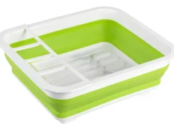 Wenko Geschirrabtropfer faltbar Weiß-Grün