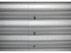 Westmann Hochbeet Oval Metall Silber 160 cm x 80 cm x 82 cm