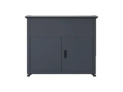 Westmann Metall-Hochbeet Plexa mit Stauraum 50 cm x 100 cm x 85 cm Anthrazit