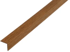 Winkelprofil gleichschenklig Kunststoff 20 mm x 20 mm x 1.000 mm Eiche Dunkel