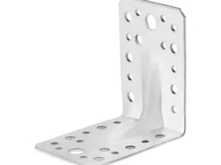 Winkelverbinder mit Sicke 90 mm x 90 mm x 65 mm Verzinkt 20 Stück