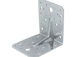 Winkelverbinder mit Sicke Verzinkt 105 mm x 105 mm x 90 mm