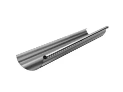 Zambelli Dachrinne Halbrund 2m 280/7 teilig Zink Silber Dachentwässerung