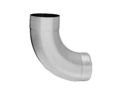 Zambelli Fallrohrbogen 85 Grad DN 80 mit Wulst Silber Verzinkt