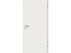 Zimmertür Brillant Contour Typ 7102 Weiß 198,5 cm x 73,5 cm DIN R