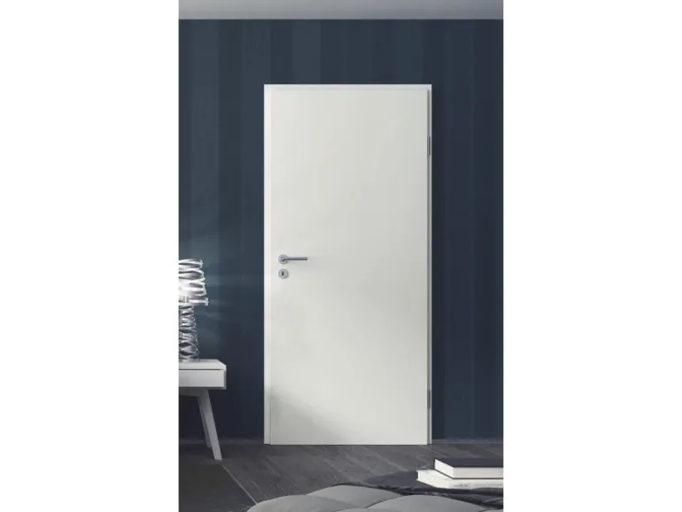 Zimmertür CPL Arctic Weiß ähnl. RAL 9016 (GL222) 73,5 cm x 211 cm Anschlag R