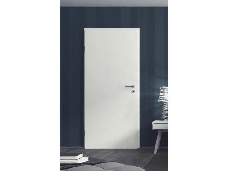 Zimmertür CPL Arctic Weiß ähnl. RAL 9016 (GL222) 73,5 cm x 198,5 cm Anschlag L