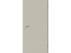 Zimmertür CPL-Folie Seidengrau 86 cm x 198,5 cm Anschlag L