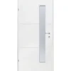 Zimmertür inkl. Glas Portofino Weißlack 73,5 cm x 198,5 cm Anschlag Links