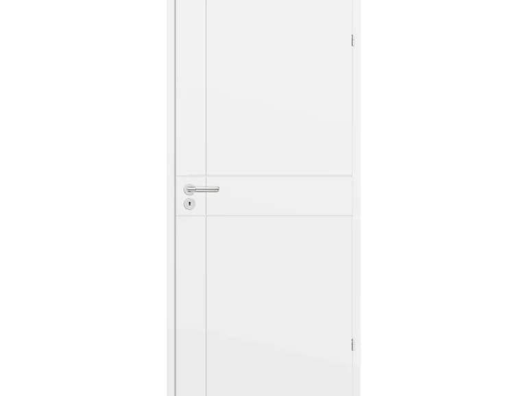 Zimmertür Liano M 6 Röhrenspan Weiß Lackiert 73,5 cm x 198,5 cm Anschlag L