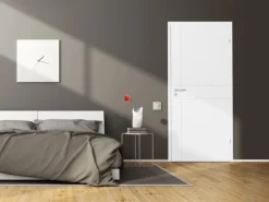 Zimmertür Liano M 6 Röhrenspan Weiß Lackiert 73,5 cm x 198,5 cm Anschlag L