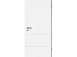 Zimmertür Straight Line 5505 ähnl. RAL 9010 (GA24) Wabe 61 cm x 198,5 cm Rechts