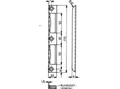 Zimmertür-Winkelblech