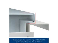 ZK-Tür-Element eingehängt Verzinkt 1000 mm x 2000 mm x 80 mm DIN Links