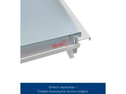ZK-Tür-Element eingehängt Verzinkt 1000 mm x 2000 mm x 80 mm DIN Links