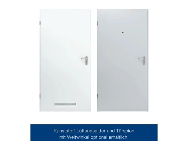 ZK-Tür-Element eingehängt Verzinkt 875 mm x 1875 mm x 80 mm DIN Rechts
