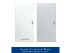 ZK-Tür-Element eingehängt Verzinkt 750 mm x 2000 mm x 80 mm DIN Links