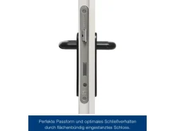 ZK-Tür-Element mit Eckzarge Weiß 875 mm x 1875 mm x 55 mm DIN Links