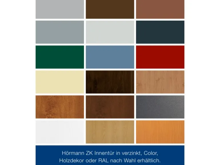 ZK-Tür-Element mit Eckzarge Weiß 1000 mm x 2000 mm x 55 mm DIN Rechts