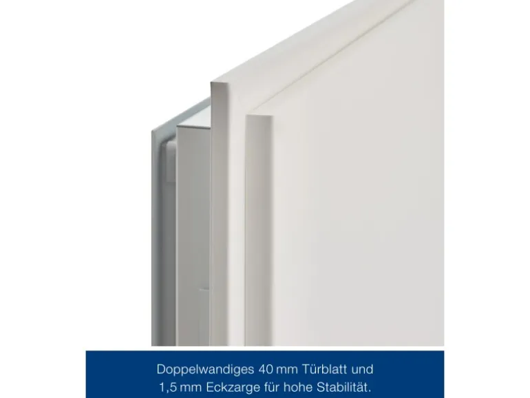 ZK-Tür-Element mit Eckzarge Weiß 750 mm x 2000 mm x 55 mm DIN Rechts