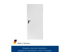 ZK-Tür-Element mit Eckzarge Weiß 750 mm x 1875 mm x 55 mm DIN Rechts