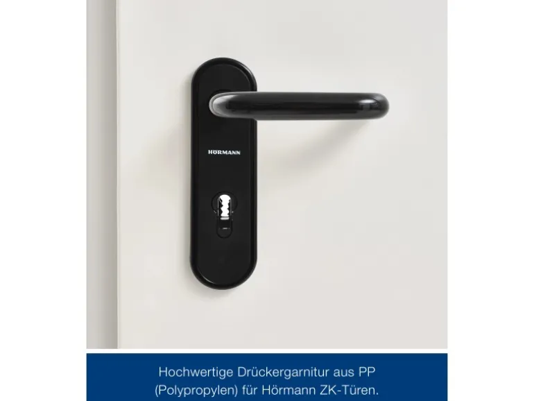 ZK-Tür-Element mit Eckzarge Weiß 750 mm x 1875 mm x 55 mm DIN Links