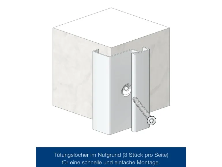 ZK-Tür-Element mit Eckzarge Weiß 1000 mm x 1875 mm x 55 mm DIN Links