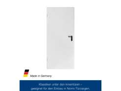 ZK-Tür-Element mit Eckzarge Weiß 750 mm x 2000 mm x 55 mm DIN Links