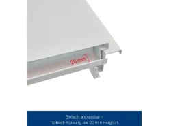 ZK-Tür-Element mit Eckzarge Weiß 750 mm x 2000 mm x 55 mm DIN Links