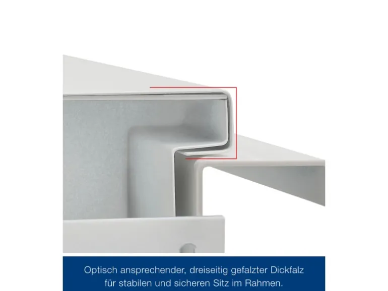 ZK-Tür-Element mit Eckzarge Weiß 1000 mm x 2000 mm x 55 mm DIN Links