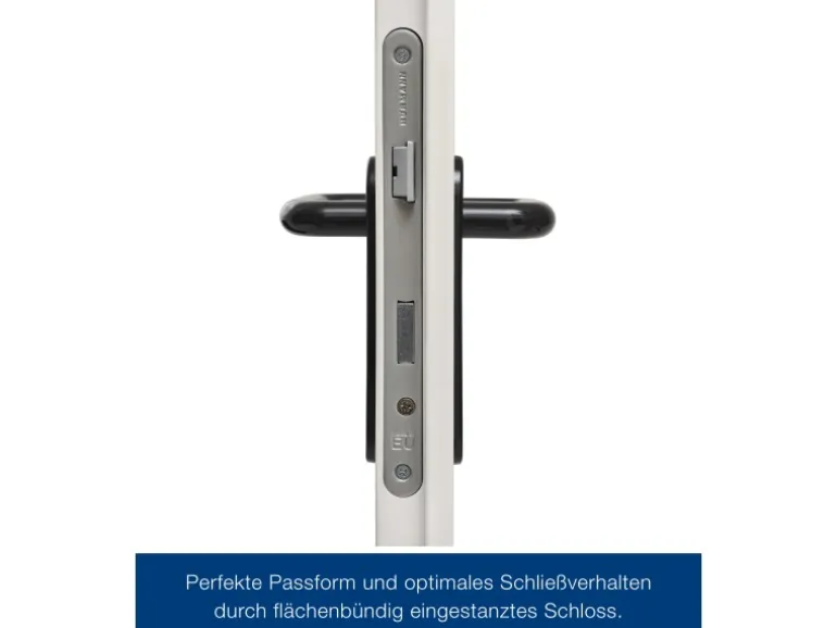 ZK-Tür-Element mit Eckzarge Weiß 1000 mm x 2000 mm x 55 mm DIN Links