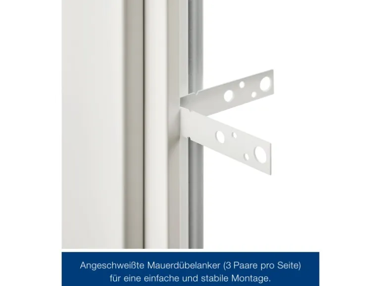 ZK-Tür-Element mit Eckzarge Weiß 875 mm x 2000 mm x 55 mm DIN Rechts