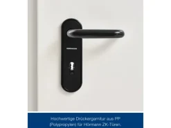 ZK-Tür-Element mit Eckzarge Weiß 875 mm x 2000 mm x 55 mm DIN Links