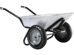 Zweirad-Schubkarre 100 l Muldenvolumen verzinkt